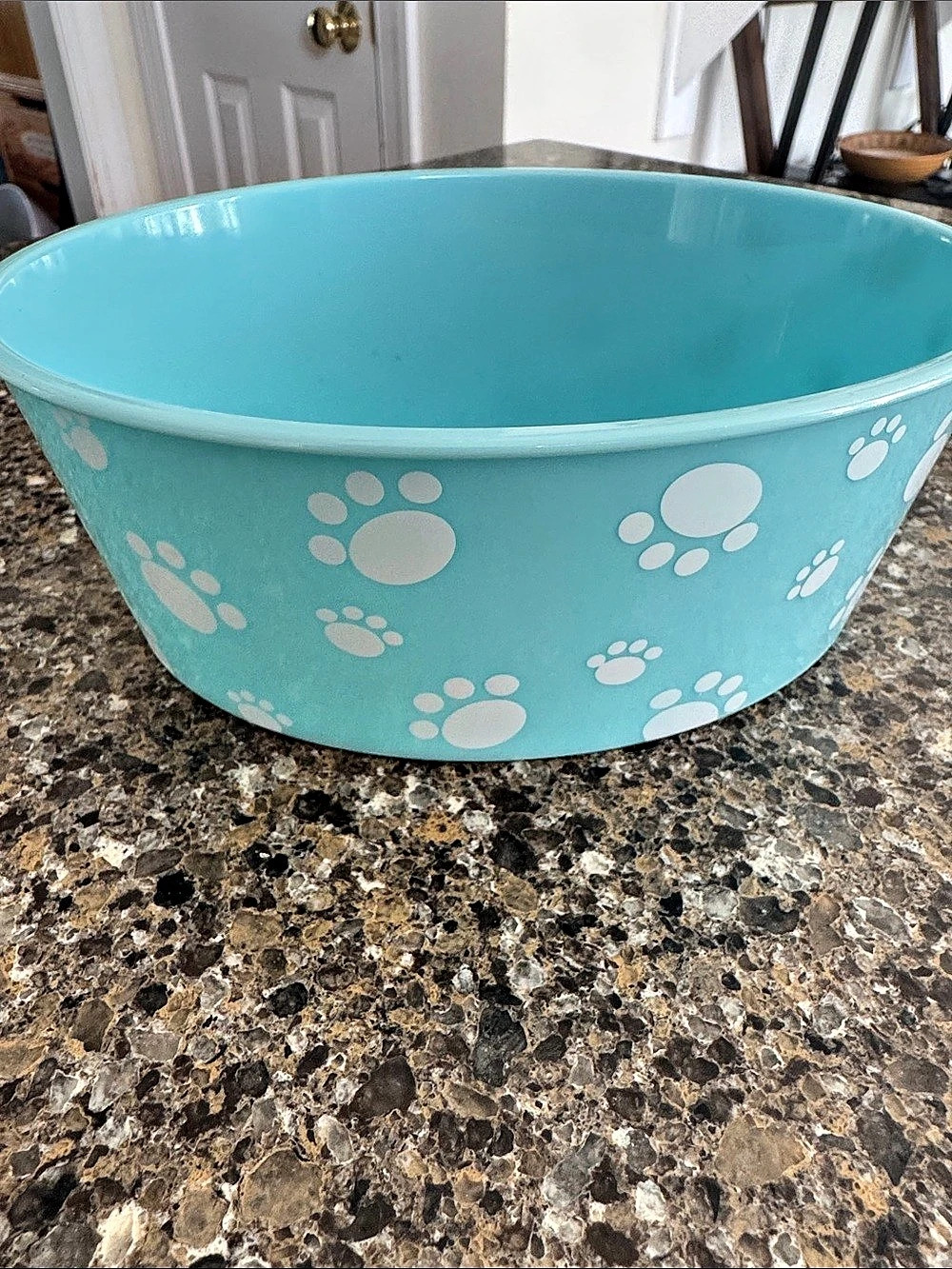 American Girl Dog Grooming Blue & White Paw Print Pet Bathtub